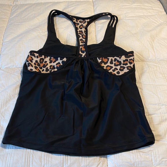 Leopard Print Tankini Top - Picture 3 of 4
